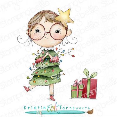 Stamping Bella Stempel - Lunettes Christmas Girl